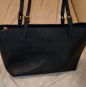 Navy blue Tory Burch small Robinson tote